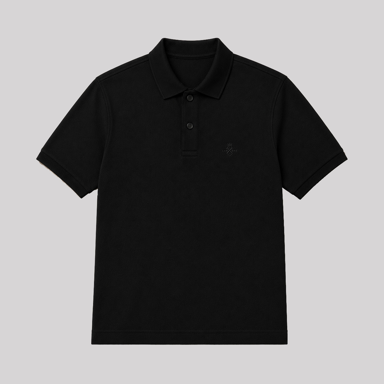 Noir Mercerised Polo